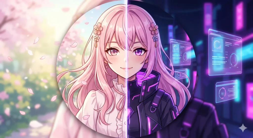 cute anime girl pfp